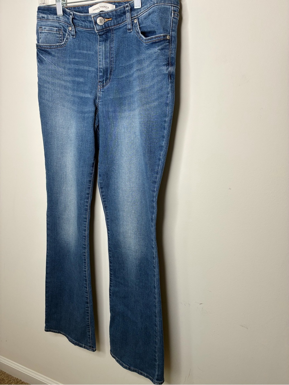 Vintage America Medium Blue Flare Jeans